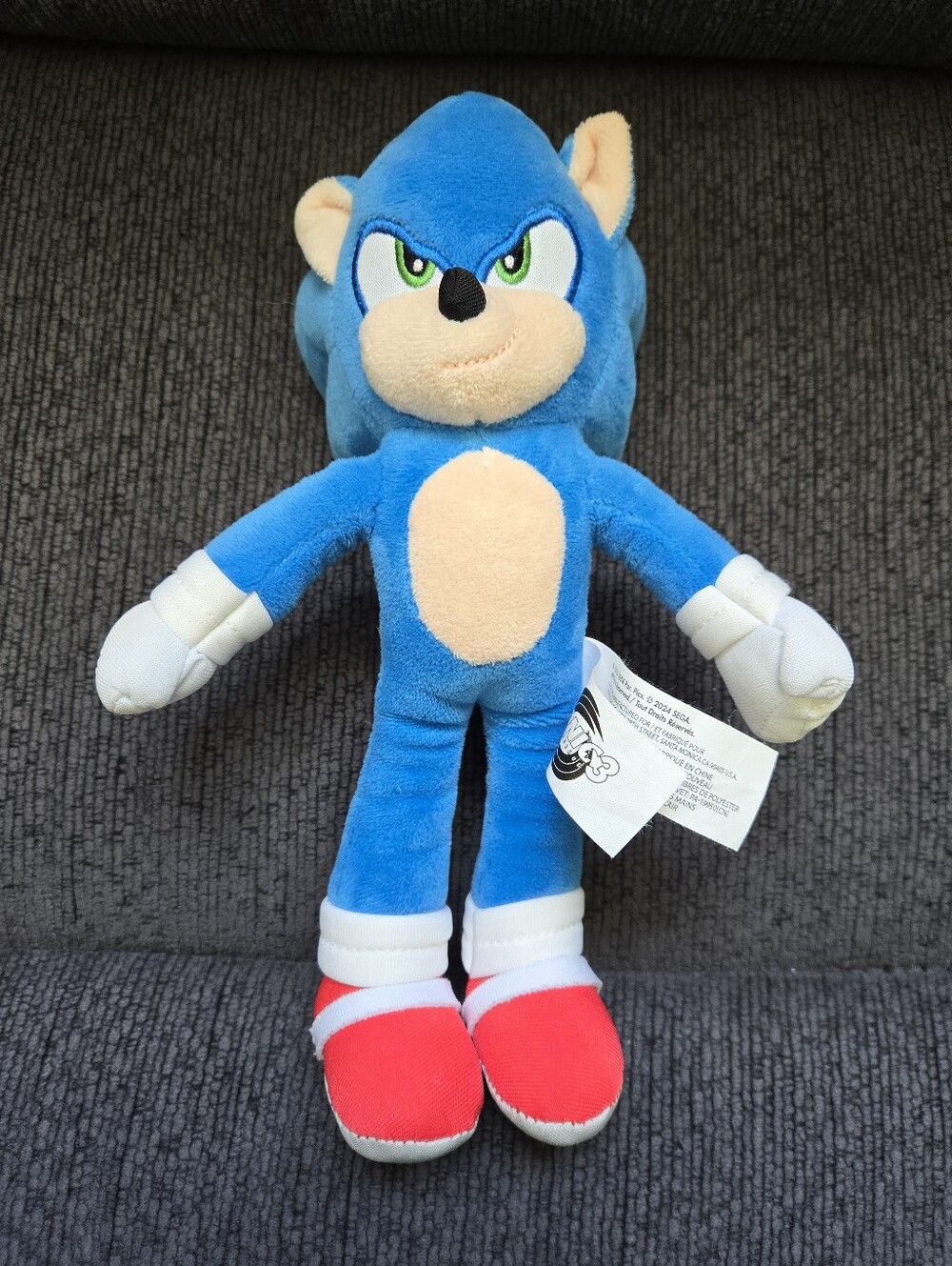 Sonic The Hedgehog 3 Movie Plush Sonic Stuffed Toy Figure 2024